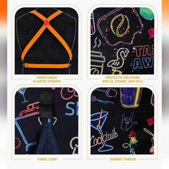 Apron for Men & Women with Pockets - Picture 5 of 7